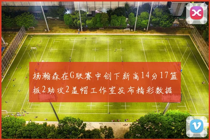 杨瀚森在G联赛中创下新高14分17篮板2助攻2盖帽工作室发布精彩数据海报